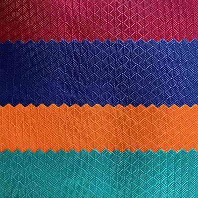 200D rPET Oxford Fabric | Diamond Grid Lightweight Recycled Polyester | Wholesale