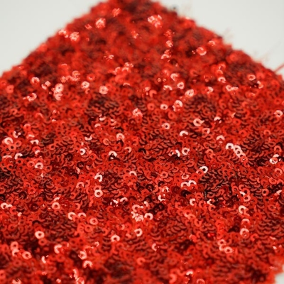 Shining 390 GSM Rose Sequin Fabric for Women'S Fashion Dresses