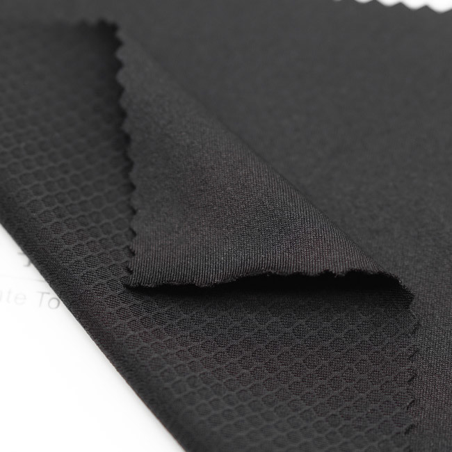 Recycled Soft Elastic Polyester Fabric 11% Spandex 0.9mm For Garment